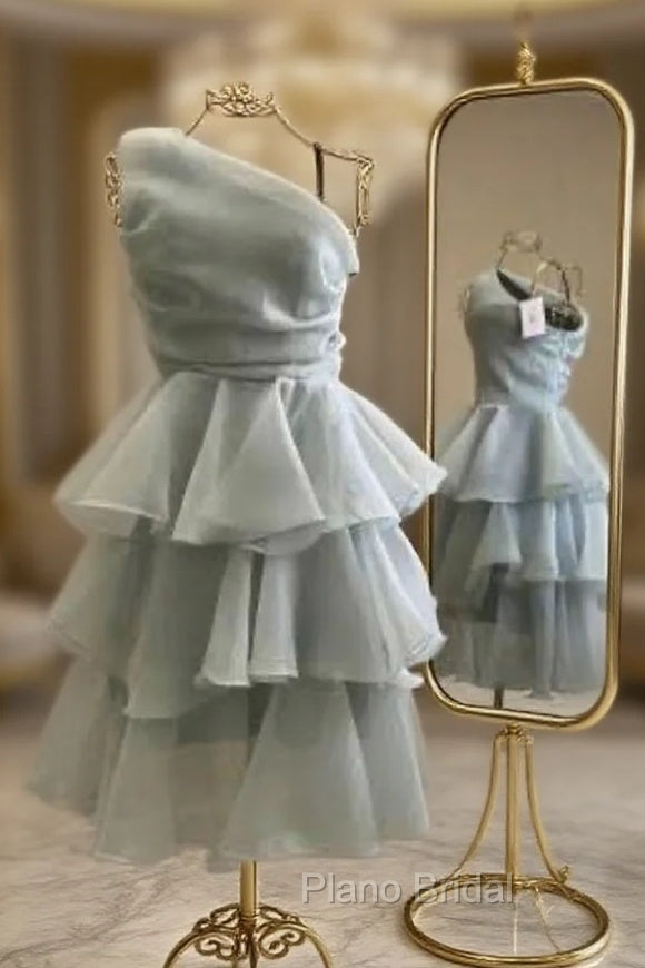 Vintage A-Line One Shoulder Homecoming Dresses 18Th Birthday Outfits Main image