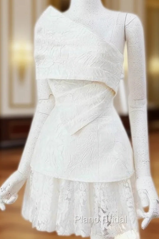 Vintage A Line White Lace Homecoming Dresses 18Th Birthday Outfits Main image