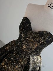 Vintage Ball Gown Sweetheart Sleeveless Long Formal Prom Gown Fairy Black Formal Prom Dresses