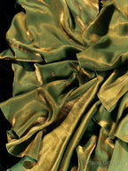 Vintage Green Tiered Flounce Long Prom Dress Party Evening Gown