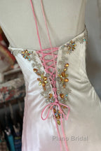 Vintage Mermaid Halter Sleeveless Long Ombre Pink Evening Dresses Formal Prom Dresses