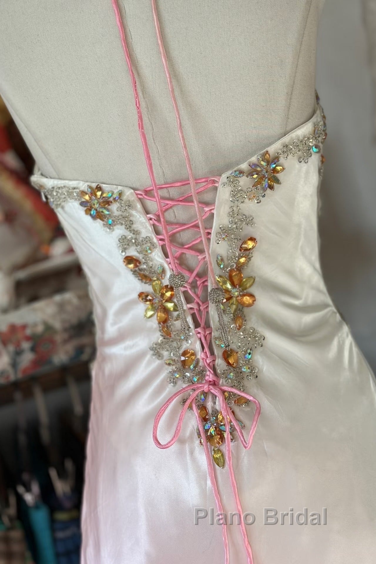 Vintage Mermaid Halter Sleeveless Long Ombre Pink Evening Dresses Formal Prom Dresses