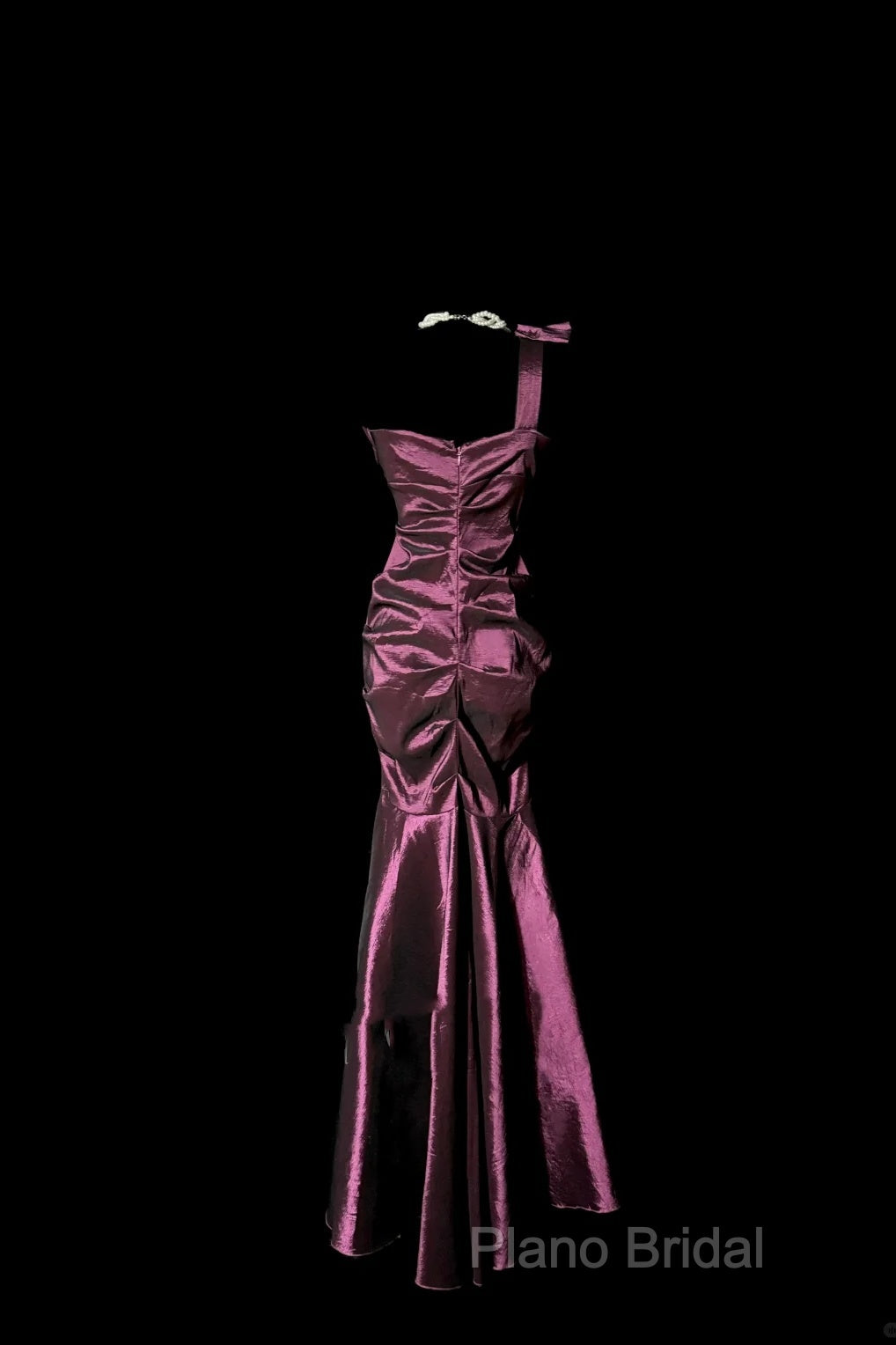 Vintage Mermaid One Shoulder Sleeveless Long Formal Prom Gown Fairy Formal Prom Dresses