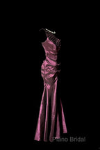 Vintage Mermaid One Shoulder Sleeveless Long Formal Prom Gown Fairy Formal Prom Dresses