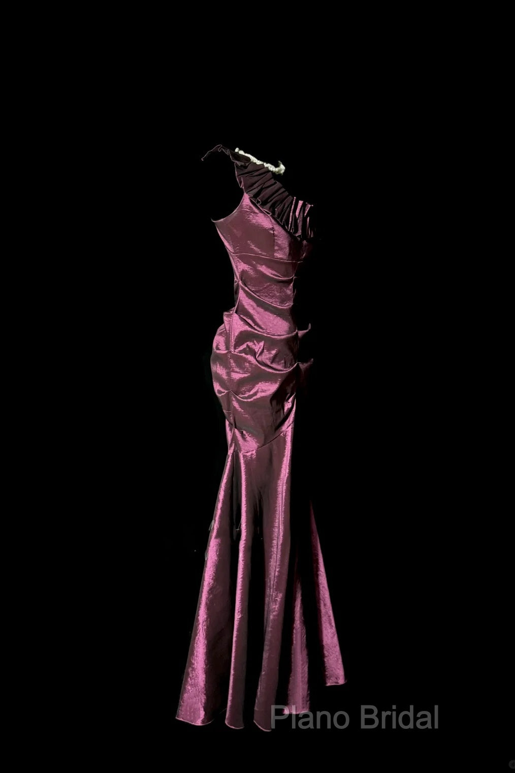 Vintage Mermaid One Shoulder Sleeveless Long Formal Prom Gown Fairy Formal Prom Dresses