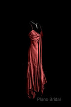 Vintage Mermaid Spaghetti Straps Satin Burgundy Formal Prom Gown Fairy Formal Prom Dresses