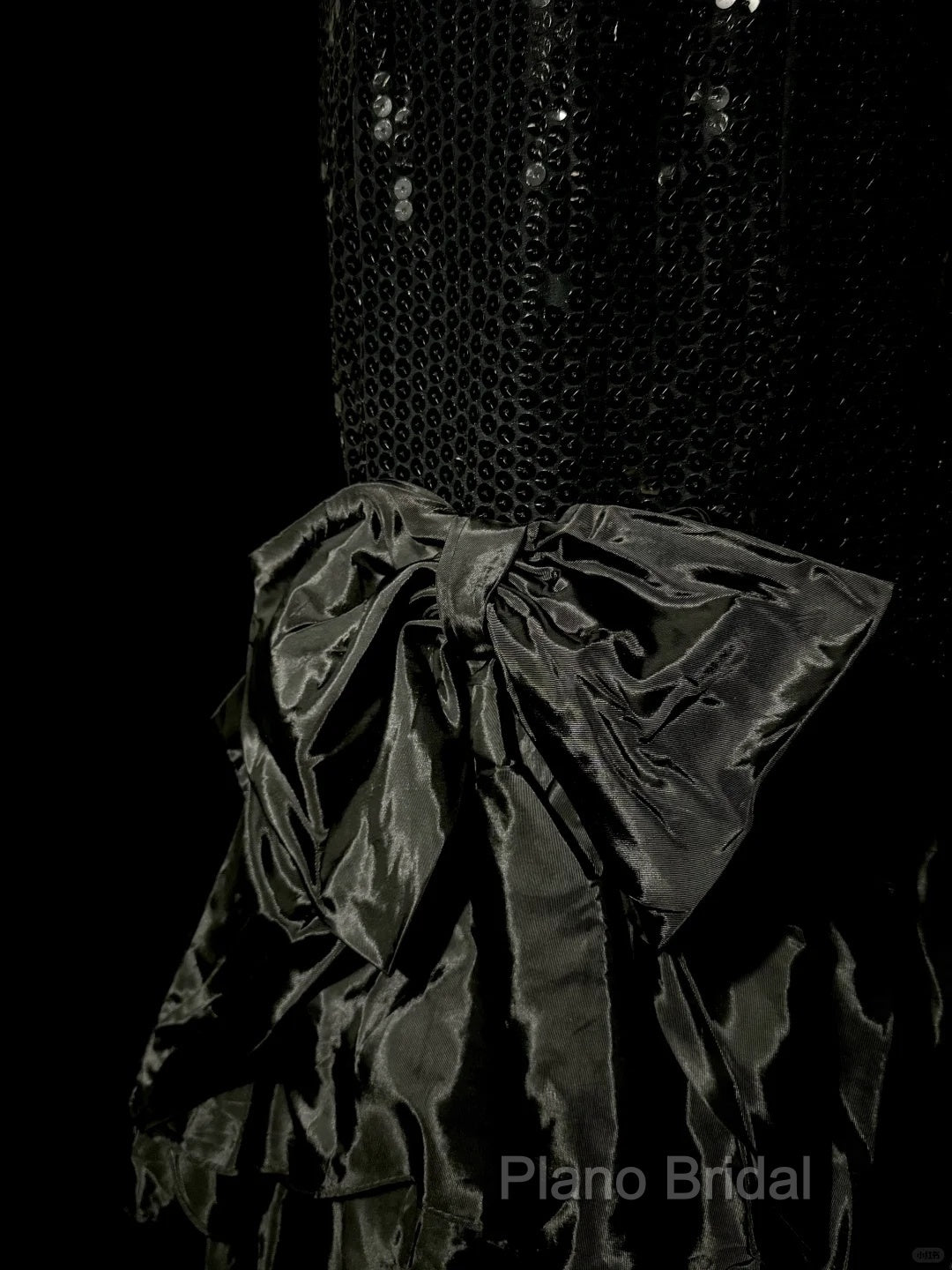 Vintage Mermaid Sweetheart Black Sequin Long Formal Prom Gown Fairy Formal Prom Dresses