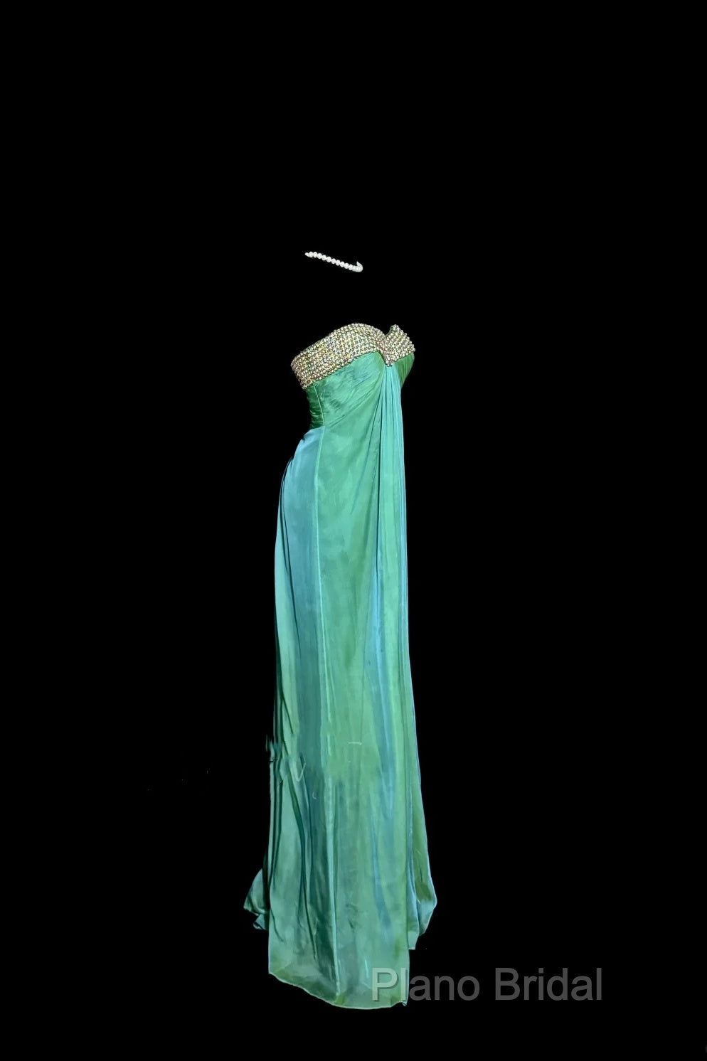 Vintage Mermaid Sweetheart Green Long Formal Prom Gown Fairy Formal Prom Dresses