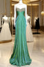 Vintage Mermaid Sweetheart Green Long Formal Prom Gown Fairy Formal Prom Dresses