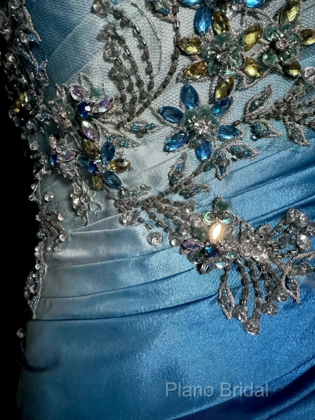 Vintage Mermaid Sweetheart Sleeveless Long Blue Formal Prom Gown Fairy Formal Prom Dresses