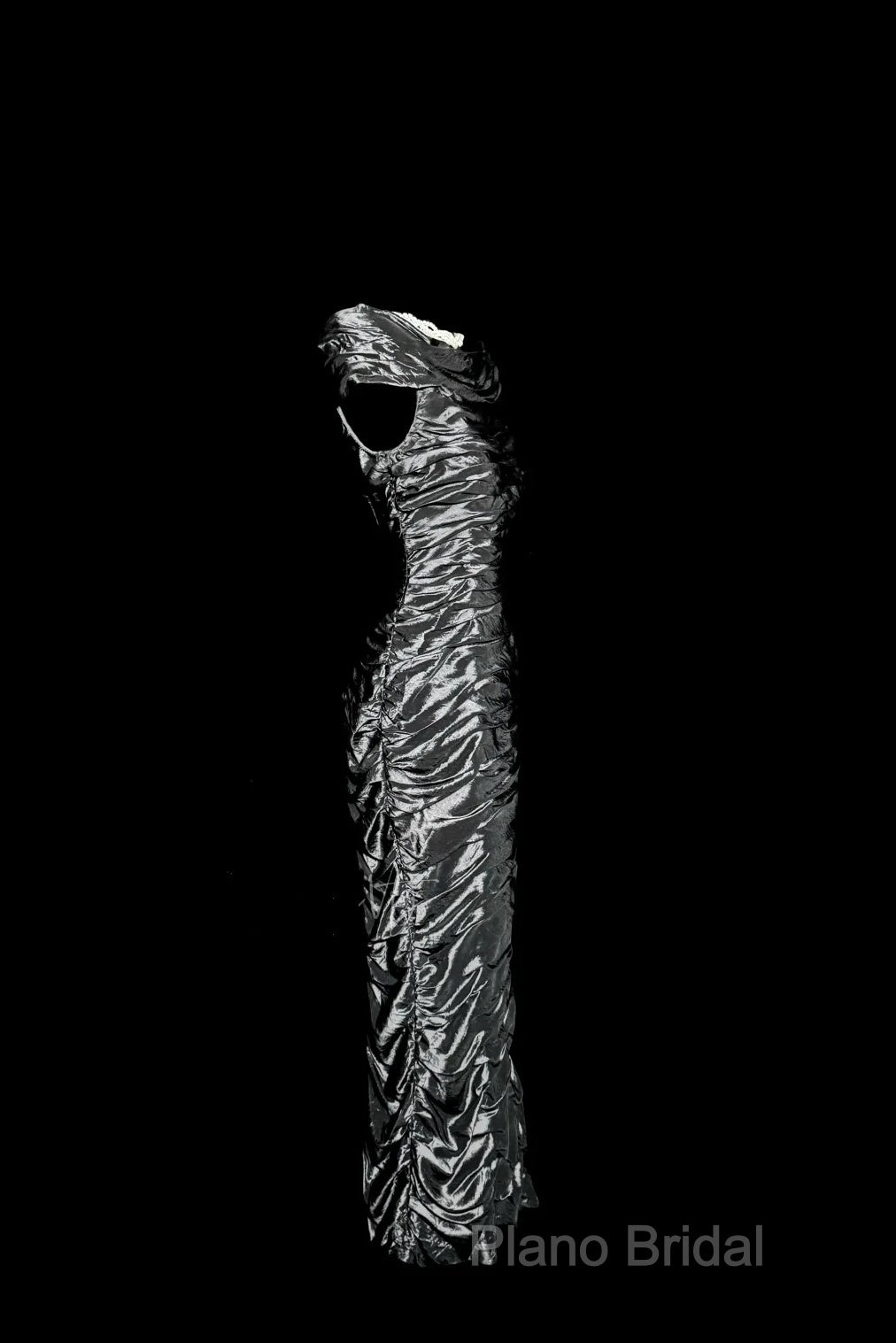 Vintage Sheath Off The Shoulder Silver Gray Sleeveless Long Formal Prom Gown Fairy Formal Prom Dresses