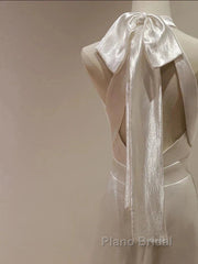 Weitese Formal WomenS Dresses White Halter Light Wedding Dresses Bride Dresses Fishtail Evening Dresses Formal Prom Dresses Stores