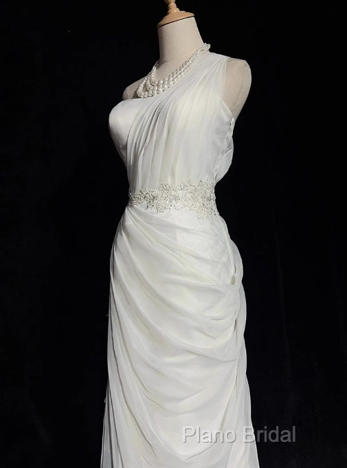 White Bodycon Satin Tulle Long Formal Prom Dresses Simple Wedding Dresses