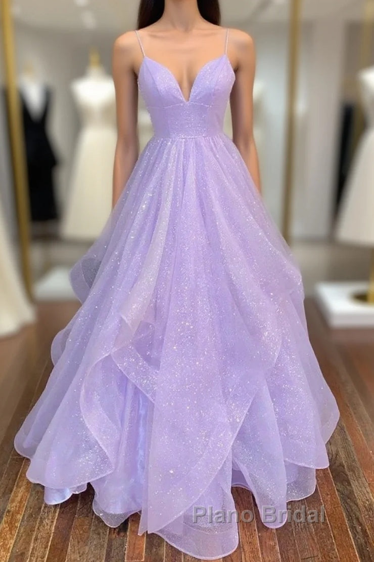 Wholesale  Ball Gown A-Line Formal Prom Dresses Sparkle & Shine Dresses Formal Wedding Party Floor Length Sleeveless Sweetheart Tulle Backless With Pleats Ruffles Main image