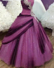 Beautiful Strapless Gorgeous Sequin Shiny Sparkly For Teens Prom Dresses